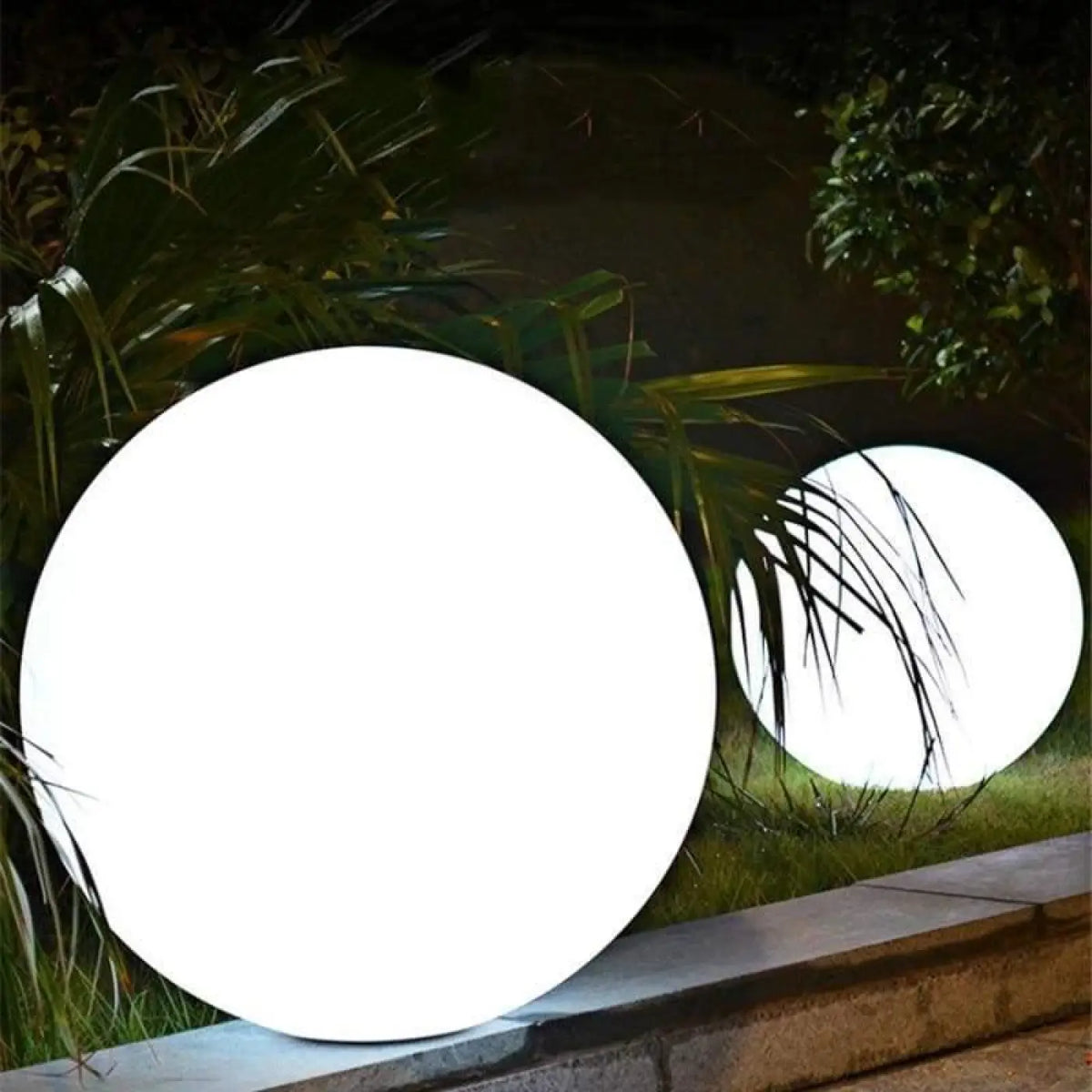 Boule Lumineuse En Acrylique Blanc Et Multicolore
