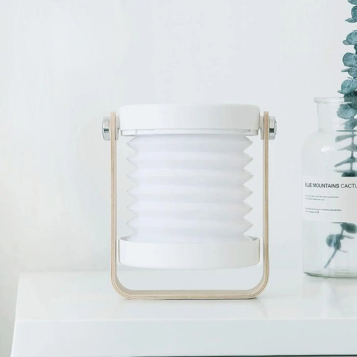 Lampe De Chevet Lanterne En Bois Gris Ou Blanc