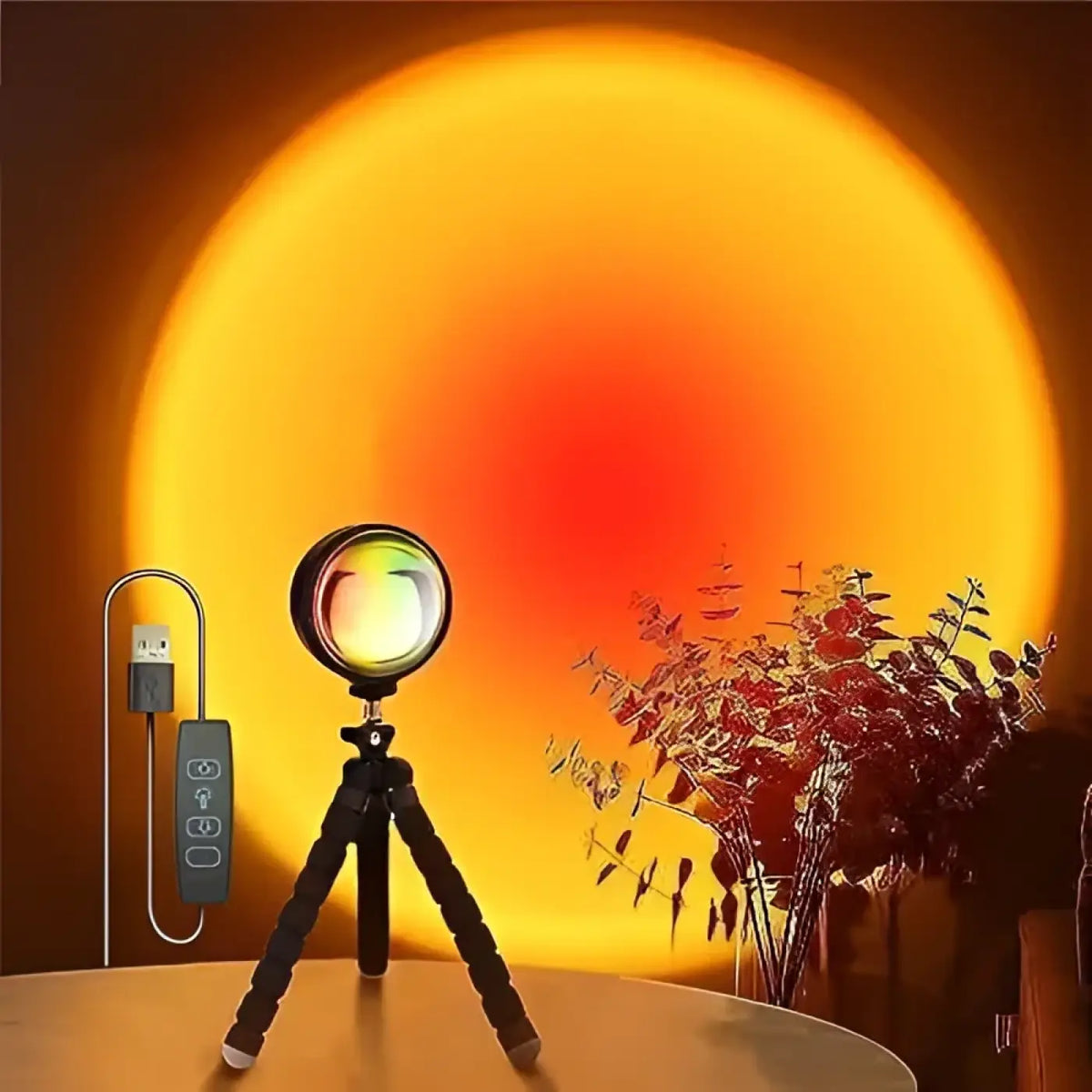 Lampe Coucher De Soleil Effet Arc En Ciel