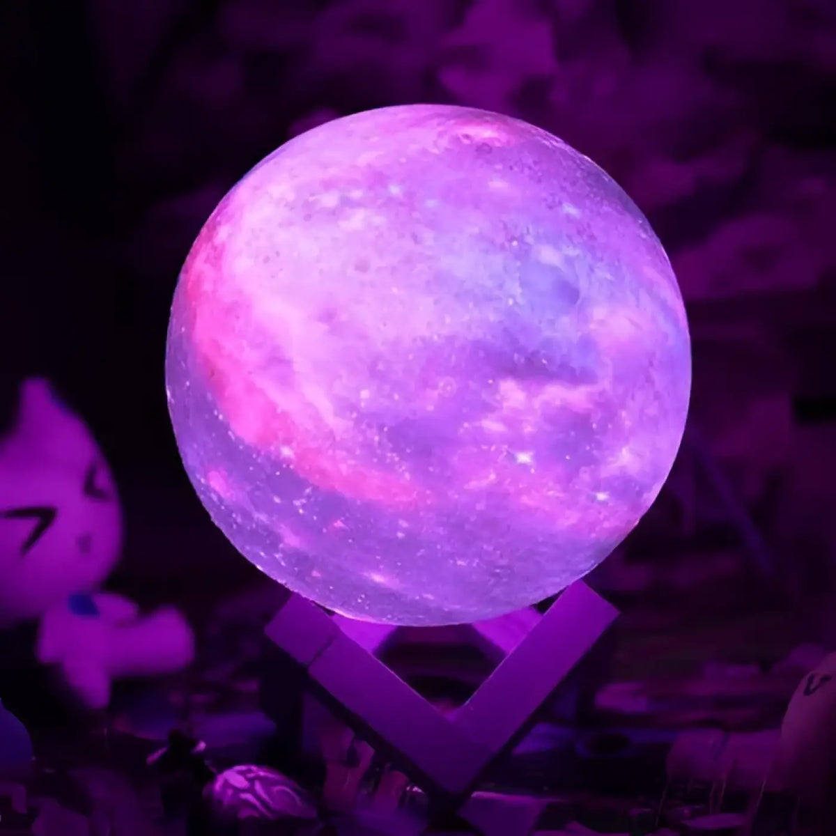 Lampe Galaxie Multicolore à Effet 3D en Acrylique