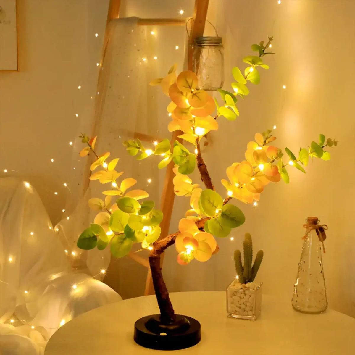 Lampe de table arbre lumineux led design nature chic
